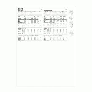 Simplicity Sewing Pattern S9649 Misses' Ponchos
