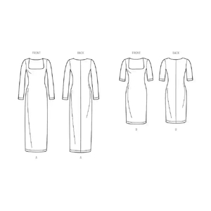 Simplicity Sewing Pattern S9701 Misses’ Knit Dress in Two Lengths by Mimi G Style Sizes 18-26