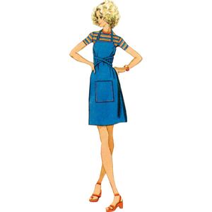Sewing Pattern S9739 Misses Back-Wrap Dress and Jumper in Two Lengths