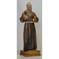 Saint Padre Pio Statue, Resin 14cm (5.5")