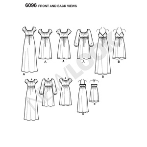 New Look Sewing Pattern 6096 Misses' Dresses