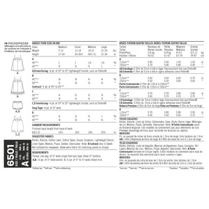 New Look Pattern 6501 Babies' Dress and Romper