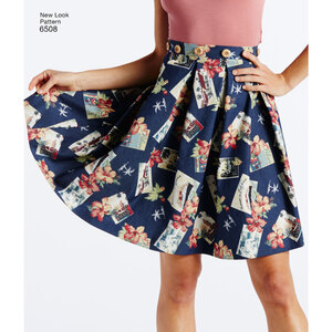 New Look Pattern 6508 Misses' Dress with Open or Closed Back Variations
