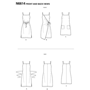 New Look Sewing Pattern N6614 Misses' Dresses