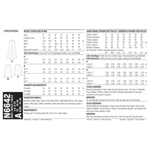 New Look Sewing Pattern N6642 Misses' Raised Waist Skirts