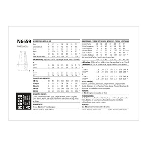 New Look Sewing Pattern N6659 Misses' Pleated Skirt With Or Without Front Slit Opening