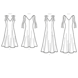 New Look Sewing Pattern N6669 Misses' Fit & Flared Dress With Princess Seam