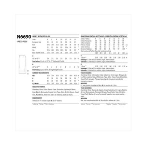 New Look Sewing Pattern N6690 Misses' Skirts