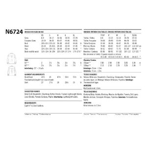 New Look Sewing Pattern N6724 Unisex Shirt Sizes XS-XL