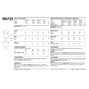 New Look Sewing Pattern N6725 Babies' Separates Sizes NB-L