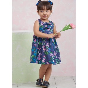 Toddlers’ Dress, Top & Trousers, Sz 1/2-4 Simplicity Sewing Pattern 9932A