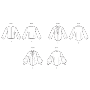 Simplicity Sewing Pattern S3032 Misses’ Blouses, K5 Sizes 8-16