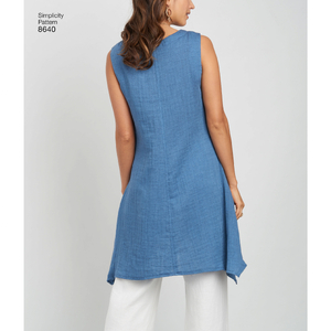 Simplicity Sewing Pattern 8640 Women's / Plus Size Dress or Tunic AA Sizes 10-18