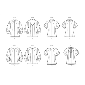 Simplicity Sewing Pattern S9705 Misses’ Tops H5 Sizes 6-14