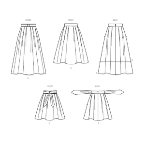 Simplicity Sewing Pattern S9711(D5) Misses’ Skirts Sizes 4-12