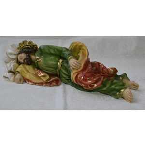 Saint Joseph 26cm Sleeping Statue, Heavy Resin Construction, Made in Italy