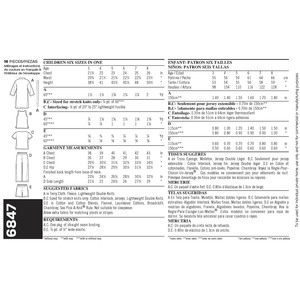 New Look Pattern 6847 Child's Loungewear