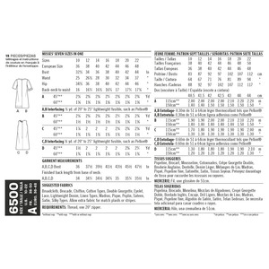 New Look Pattern 6500 Misses' Dress with Neckline, Sleeve, and Pocket Variations