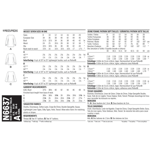 New Look Sewing Pattern N6637 Misses' Loose Fitting Blouses