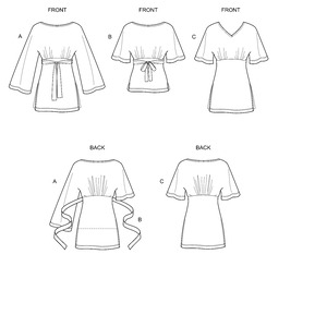 New Look Sewing Pattern N6638 Misses' Knit Tops