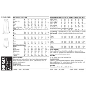 New Look Sewing Pattern N6643 Misses' Wide Leg Pants and Skirt