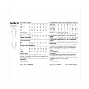 New Look Sewing Pattern N6686 Misses' Knit Top In Two Lengths