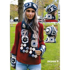 Crucci Knitting Pattern BOOK 1704, 11 New Designs, Jumpers, Shawls, Jackets etc.