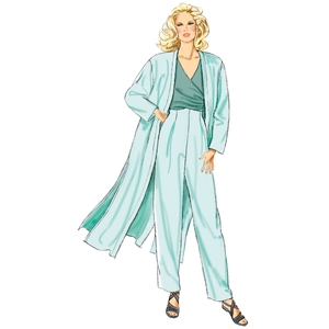 Misses' Coat, Tops and Pants New Look Sewing Pattern N6796