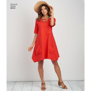 Simplicity Sewing Pattern 8640 Women's / Plus Size Dress or Tunic AA Sizes 10-18