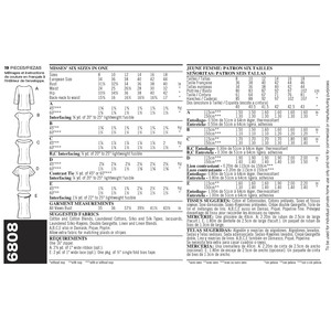 New Look Pattern 6808 Misses' Tops