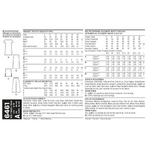 New Look Pattern 6461 Misses' Dress, Tunic, Top and Cropped Pants
