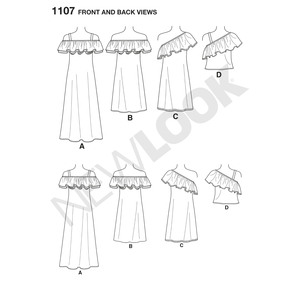 New Look Pattern 6507 Misses' Dresses and Top