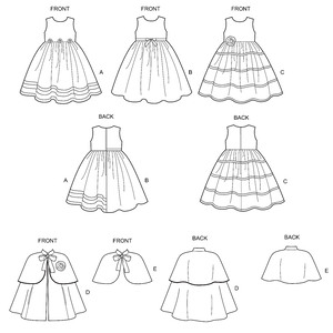 New Look Sewing Pattern N6631 Children's Dresses and Capes