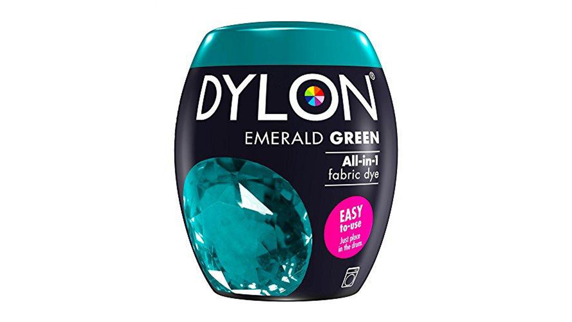 Dylon EMERALD GREEN Fabric Dye, Machine Fabric Pod 350g