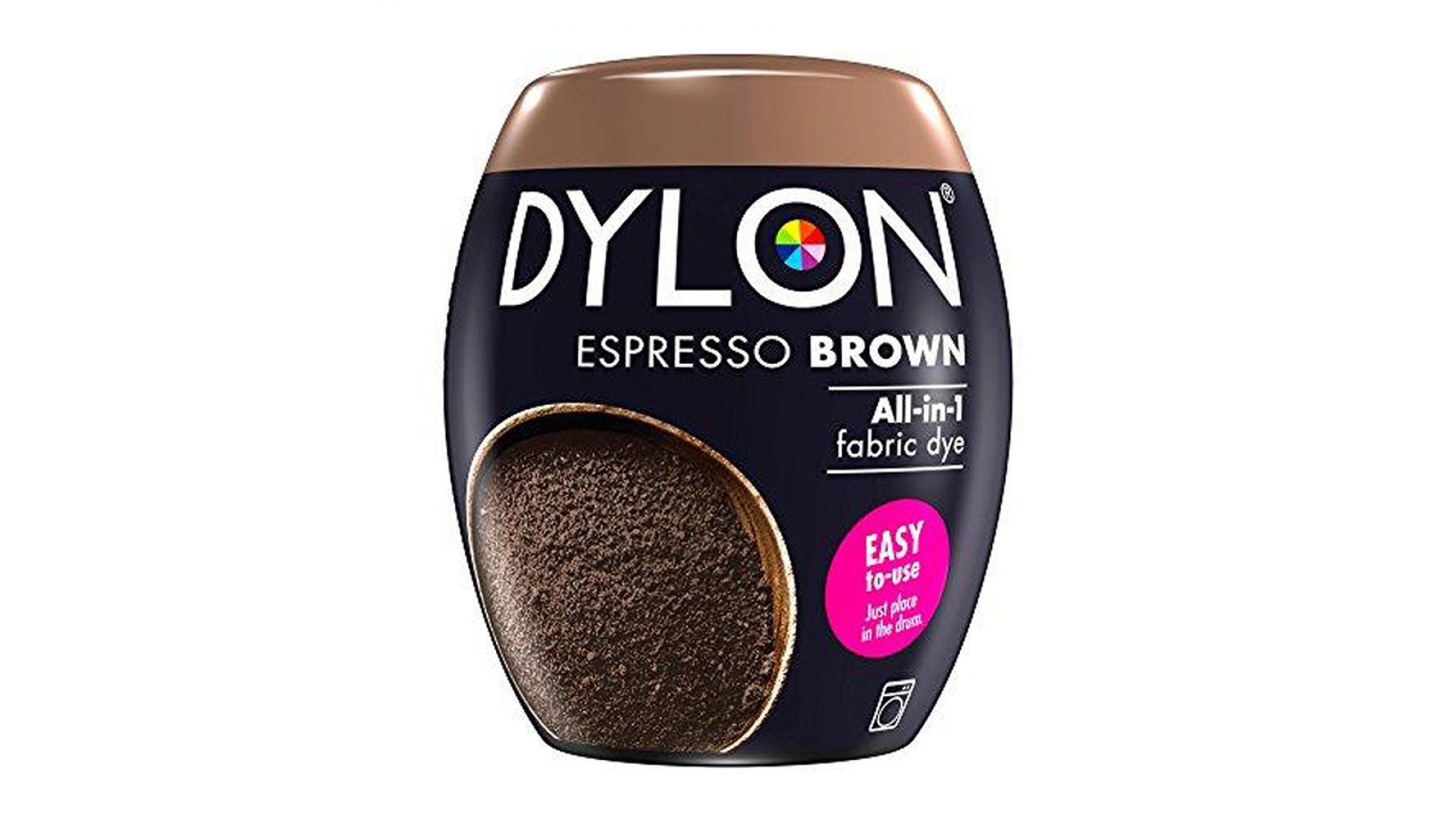 Dylon ESPRESSO BROWN Fabric Dye, Machine Fabric Pod 350g