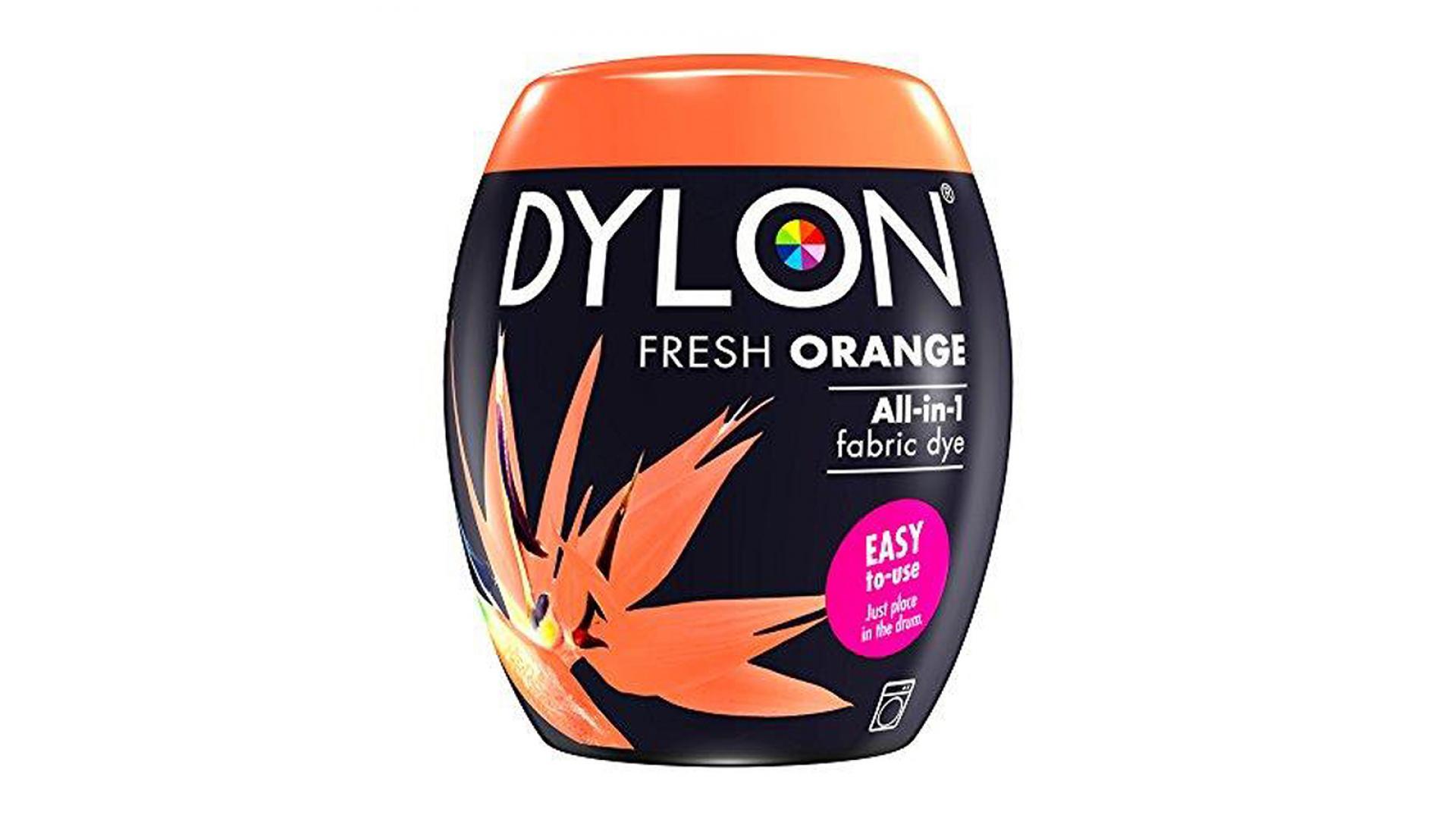 Dylon FRESH ORANGE Fabric Dye, Machine Fabric Pod 350g