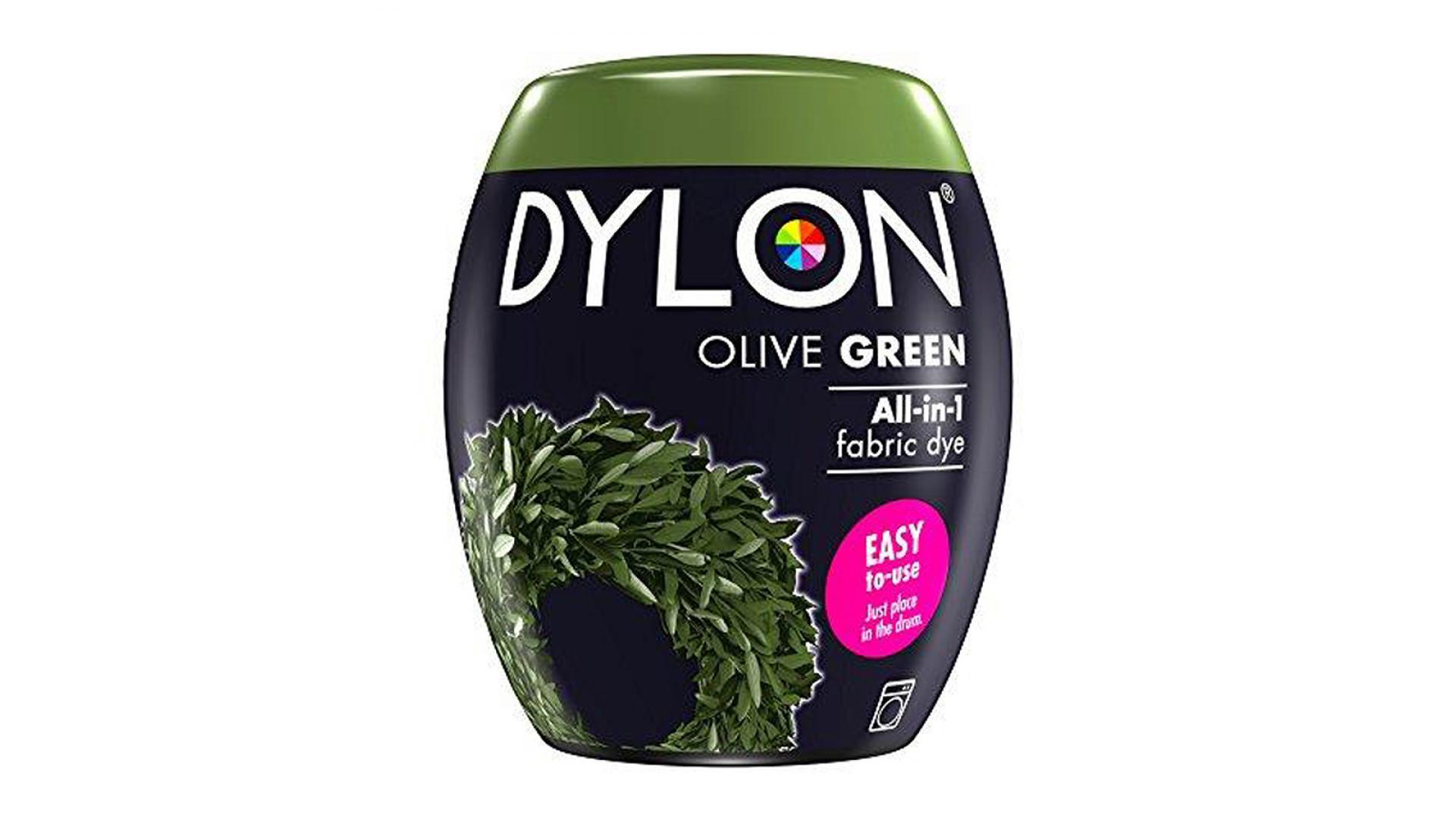 Dylon OLIVE GREEN Fabric Dye, Machine Fabric Pod 350g