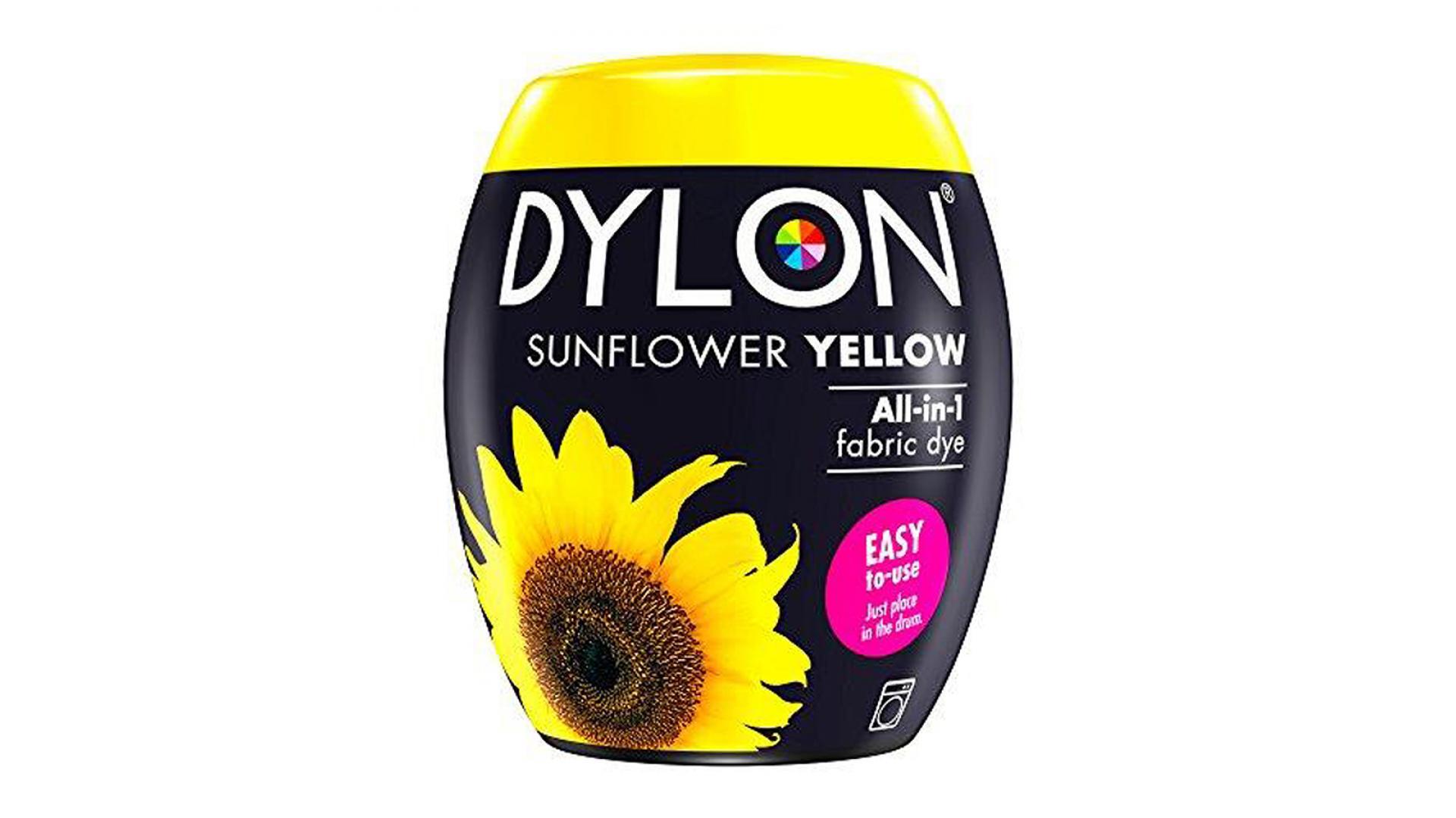 Dylon SUNFLOWER YELLOW Fabric Dye, Machine Fabric Pod 350g