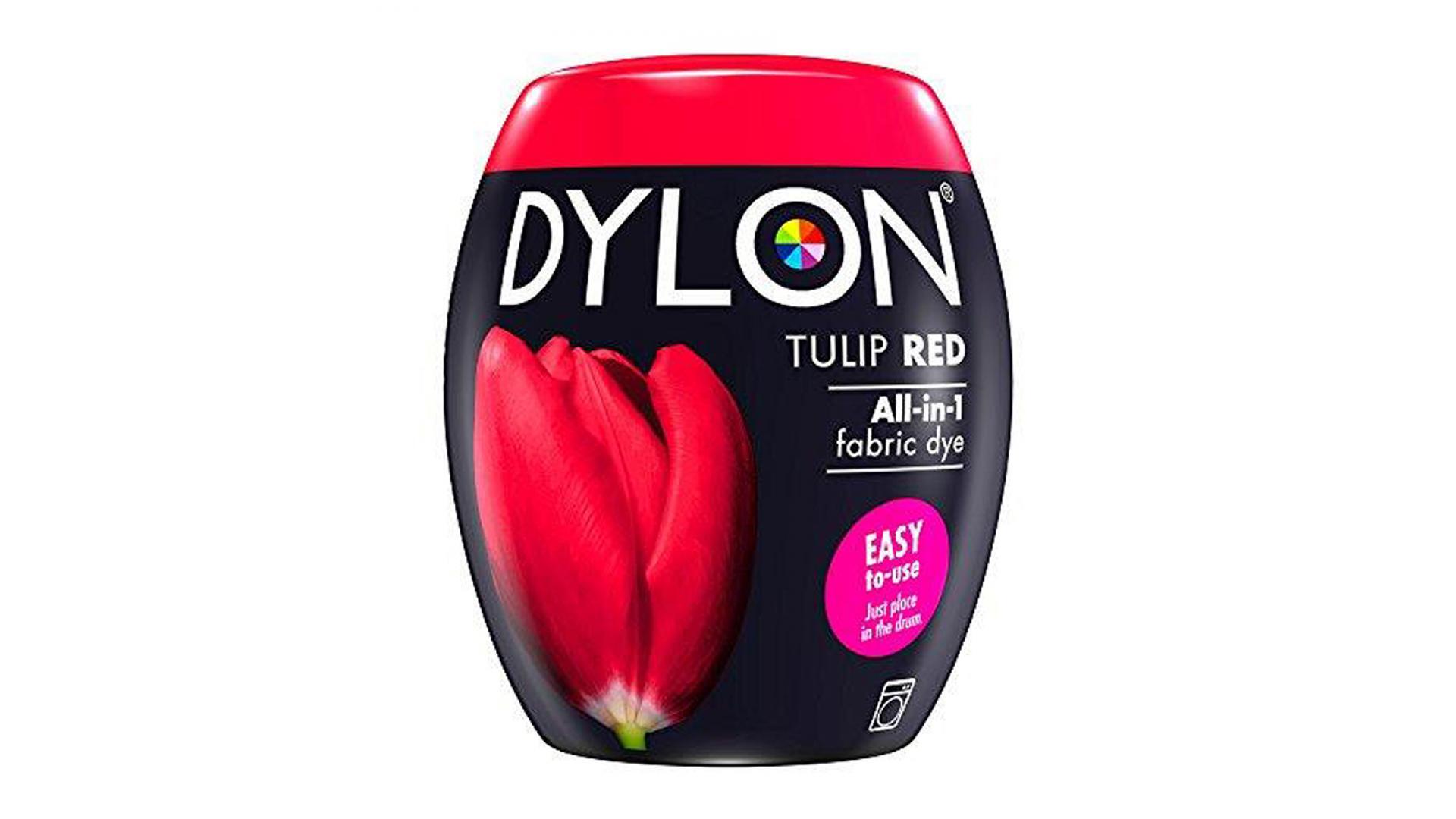 Dylon TULIP RED Fabric Dye, Machine Fabric Pod 350g