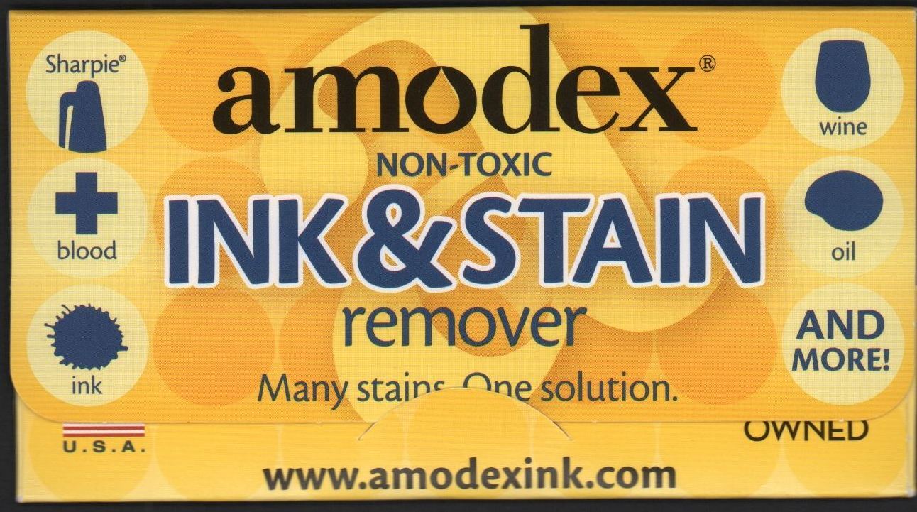 Amodex Ink & Stain Remover Single Trial Sachet Packed in Travel Packet