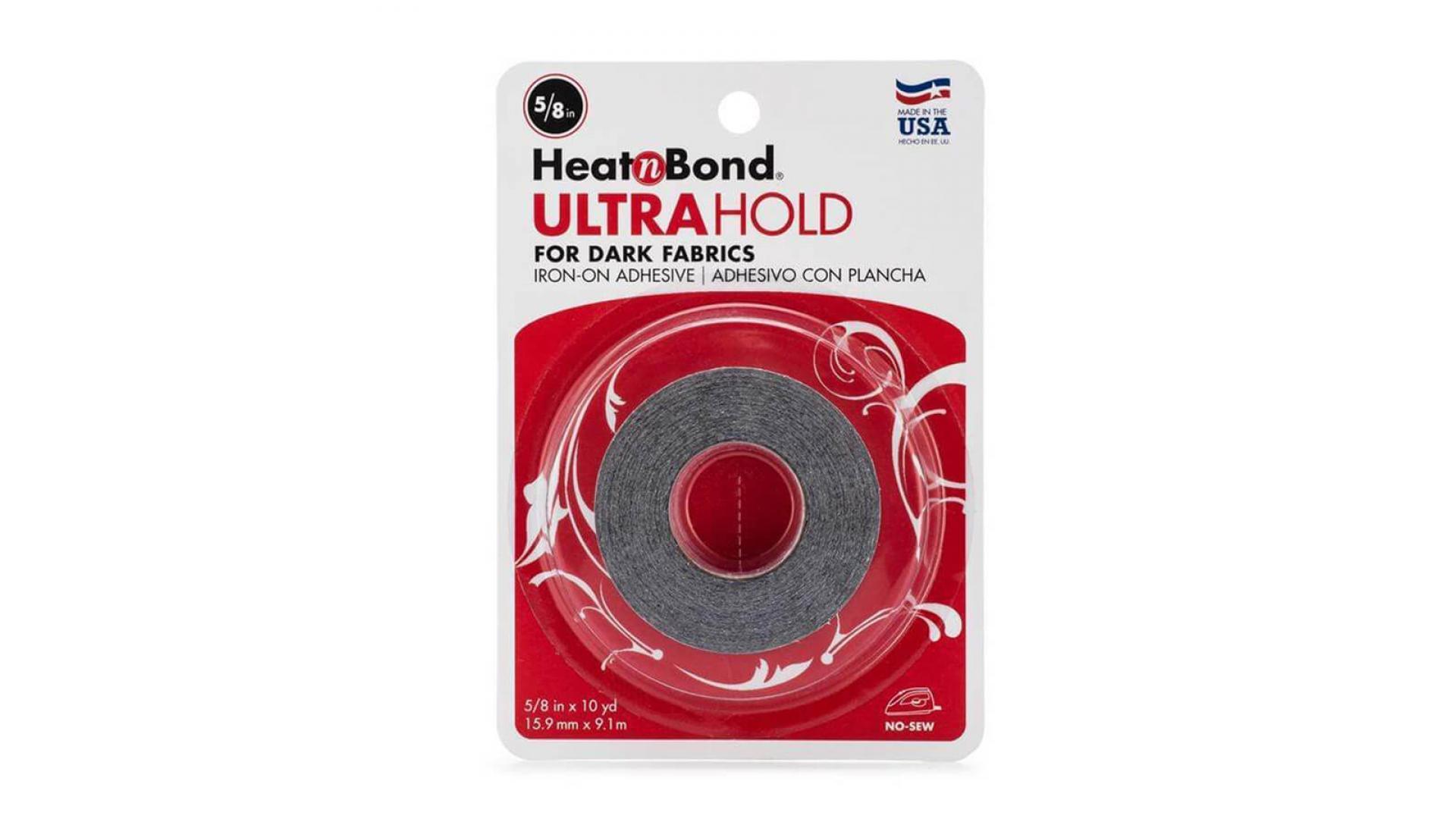 HeatnBond UltraHold Iron-On Adhesive 5/8x10yd, For Dark Fabrics