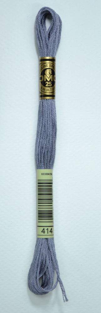 Recuento Bebida Comparable DMC Stranded Cotton #414 Dark Steel Gray Hand Embroidery Floss 8m Skein |  JM Embroideries