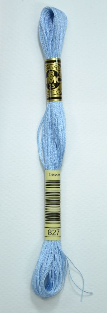 DMC 827 Very Light Blue - 6 Strand Embroidery Floss