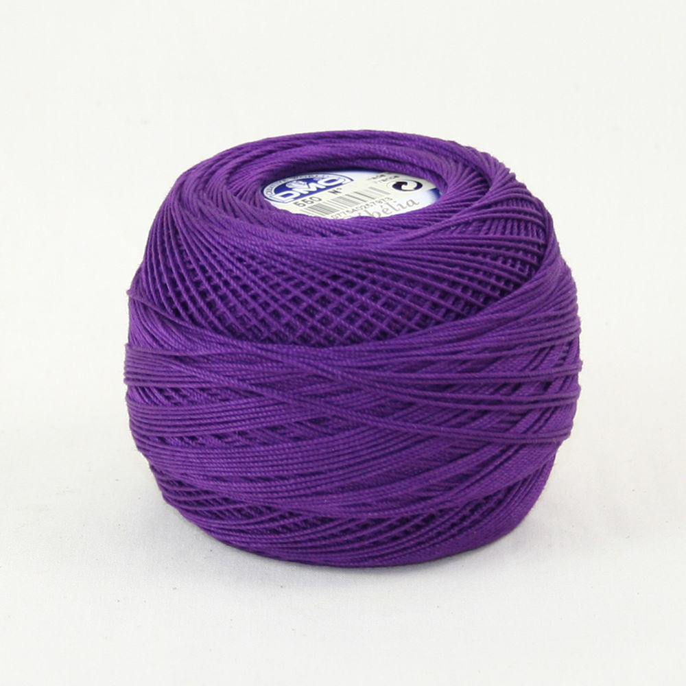 DMC Cebelia Combed Cotton Crochet Thread Size 20, 50g Ball, Colour 550 ...