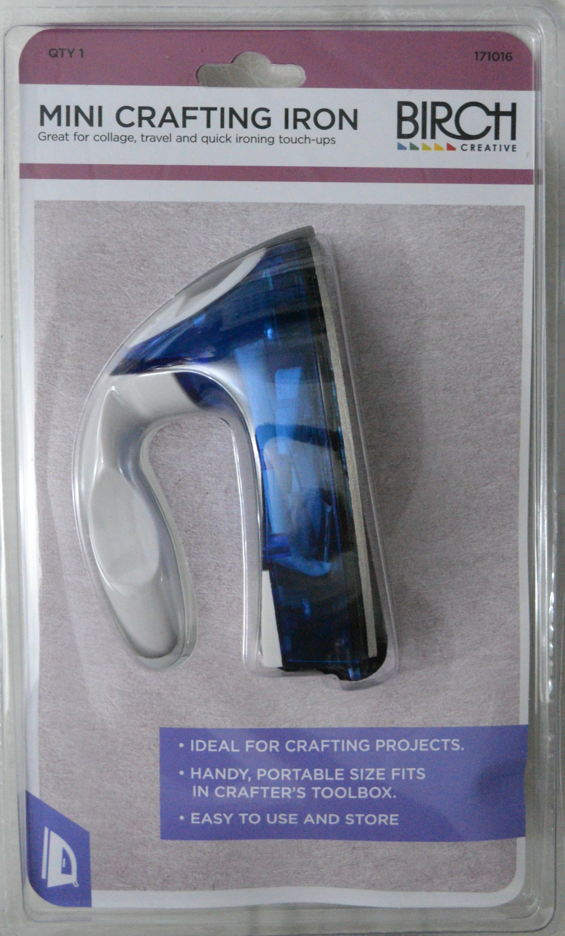 Mini Crafting Iron By Birch Creative, For Crafting, Travel etc.