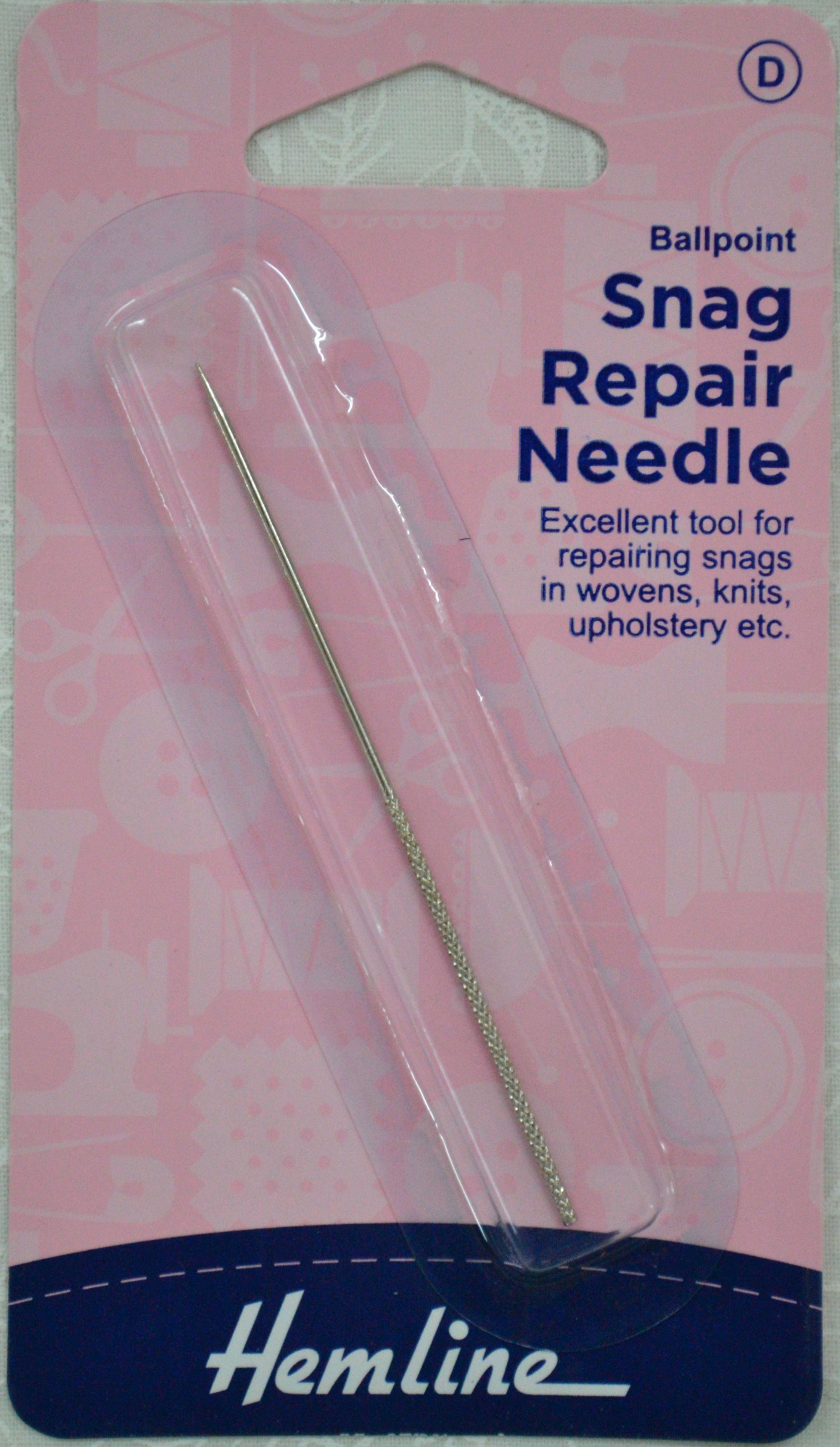 Hemline Snag Repair Needle, Repair Snags In Wovens, Knits Etc.