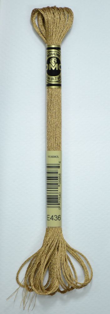 DMC Light Effects Thread METALLIC FLOSS, EMBROIDERY THREAD, 8m SKEIN, SELECT COL