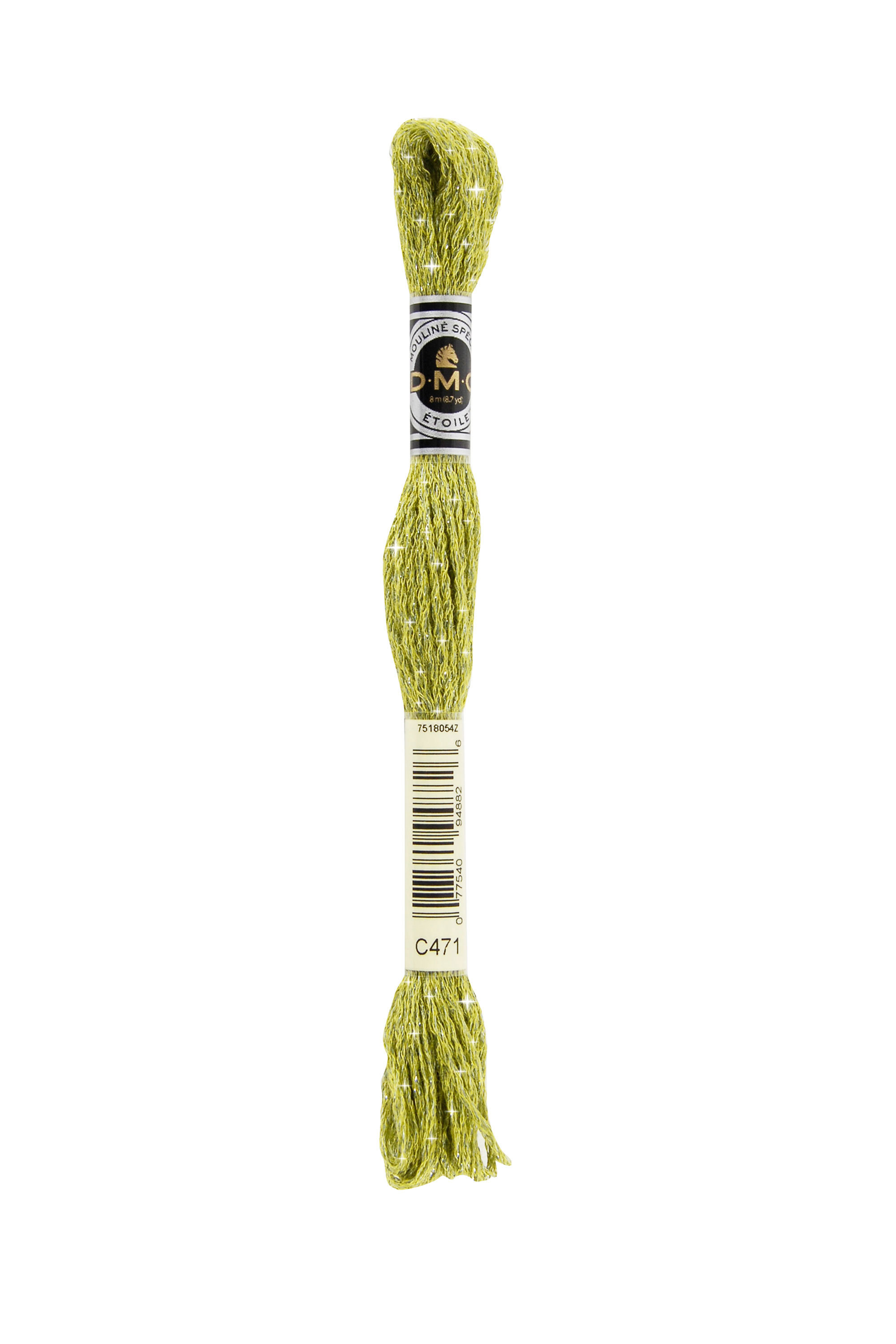 Twinkle Effect C471 LIGHT AVOCAD DMC Mouline Etoile Embroidery Thread 8m Skein