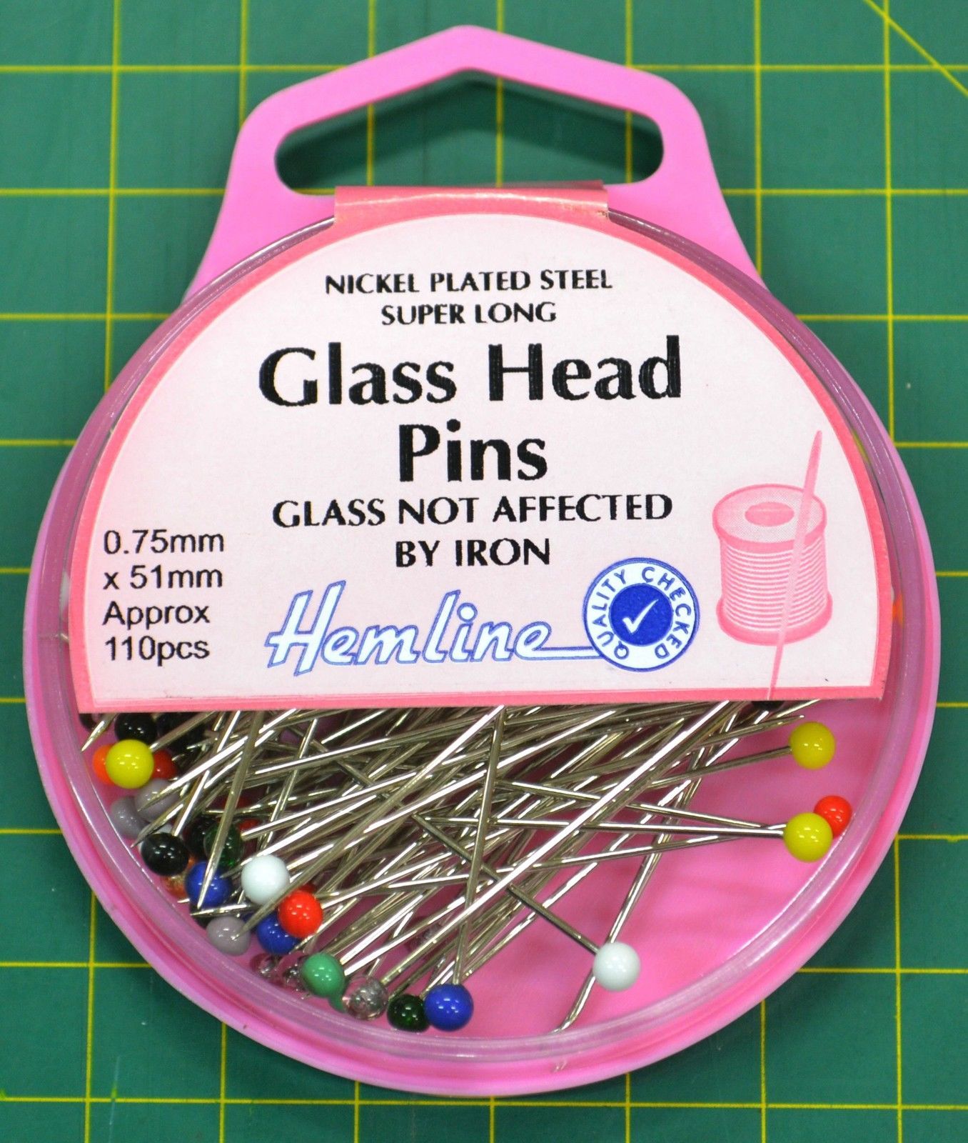 Hemline Dressmaker's Pins 26mm Nickel - 310 Pieces