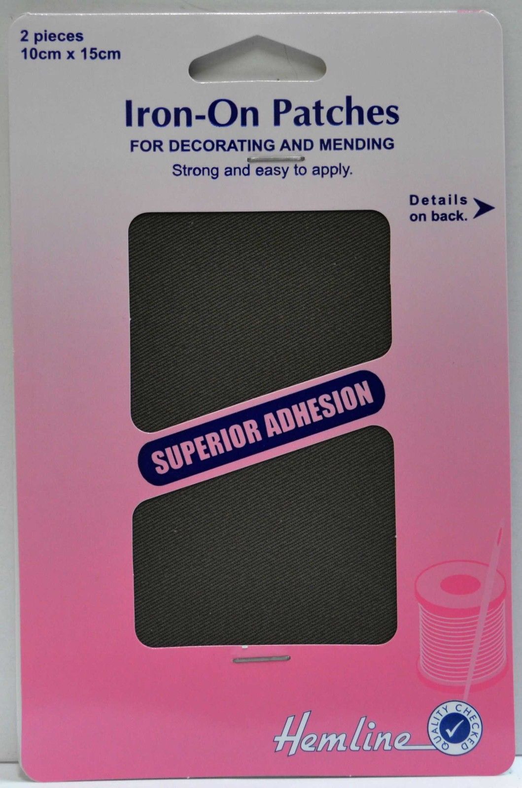 Hemline Iron-On Mending Patches Cotton Drill 2 Pieces 10cm x 15cm Strong & Easy - Foto 5 di 13